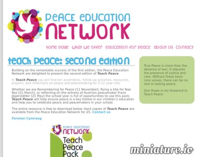 Peace Education Network: Teach Peace Resource Pack