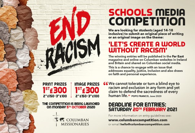 ‘A World Without Racism’: Columbans’ Schools Media Competition 2020