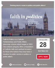 Faith In Politics Internships 2020