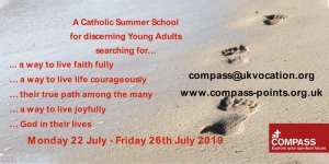 Compass ‘School Of Discernment’ For Young Adults – July 2019