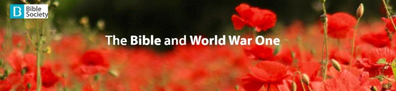 Bible Society’s Resources – Centenary Of The End Of Ww1