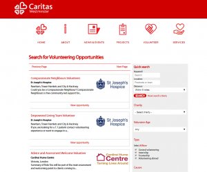 Caritas Volunteer Service Makes Volunteer Matching Easy